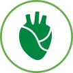 logo corazon verde